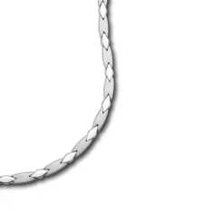 Balia Halskette für Damen matt-glanz aus 925 Silber 45cm BAK004S45