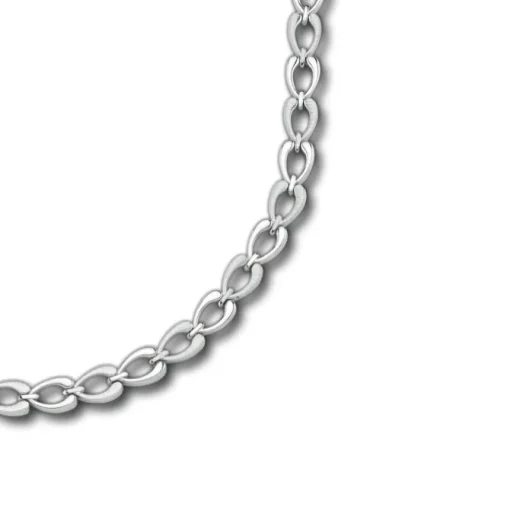 Balia Halskette für Damen matt-glanz aus 925 Silber 45cm BAK006S45