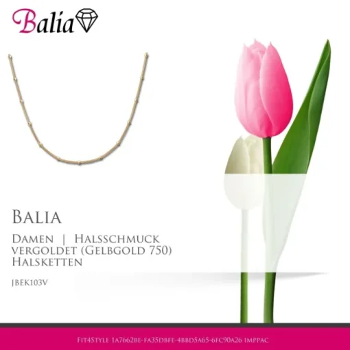 Balia Halskette plain Karabinerverschluss Balia Halsketten JBEK103V