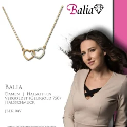 Balia Halskette plain Karabinerverschluss Balia Halsketten JBEK104V