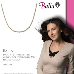 Balia Halskette plain Karabinerverschluss Balia Halsketten JBEK103V