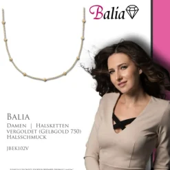 Balia Halskette plain Karabinerverschluss Balia Halsketten JBEK102V