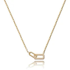Balia Halskette plain Zirkonia Karabinerverschluss Balia Halsketten JBEK105V