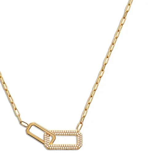 Balia Halskette plain Zirkonia Karabinerverschluss Balia Halsketten JBEK105V