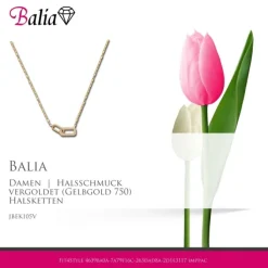 Balia Halskette plain Zirkonia Karabinerverschluss Balia Halsketten JBEK105V