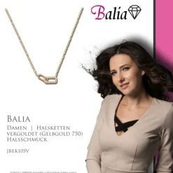 Balia Halskette plain Zirkonia Karabinerverschluss Balia Halsketten JBEK105V