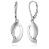 Balia Ohrhänger für Damen glanz matt Zirkonia 925er Silber BAO0035SW