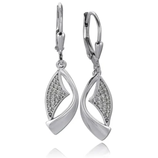 Balia Ohrhänger für Damen glanz Zirkonia 925er Silber BAO0055SW