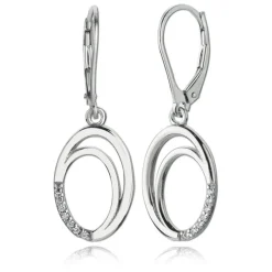 Balia Ohrhänger für Damen glanz Zirkonia 925er Silber BAO0026SW