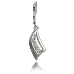 Balia Ohrhänger für Damen glanz matt Zirkonia 925er Silber BAO0034SW