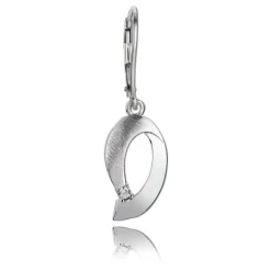 Balia Ohrhänger für Damen glanz matt Zirkonia 925er Silber BAO0035SW