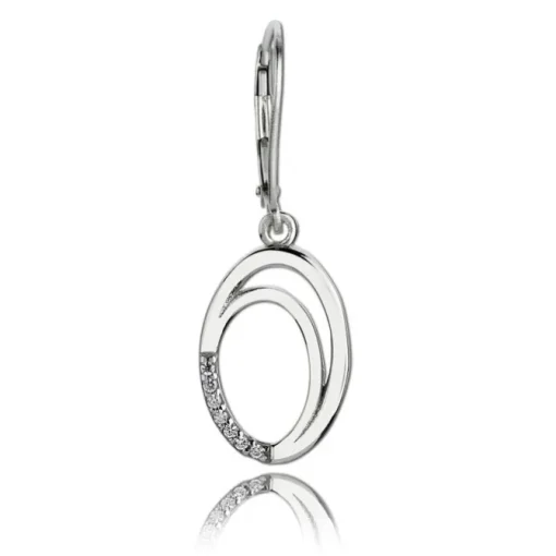 Balia Ohrhänger für Damen glanz Zirkonia 925er Silber BAO0026SW