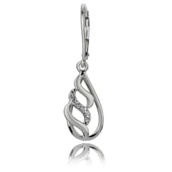 Balia Ohrhänger für Damen glanz Zirkonia 925er Silber BAO0028SW