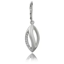 Balia Ohrhänger für Damen glanz matt Zirkonia 925er Silber BAO0029SW