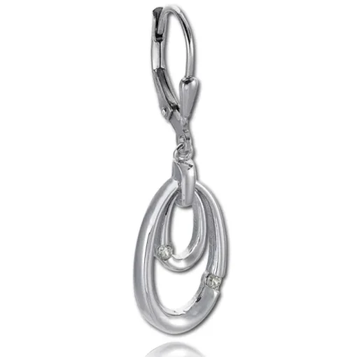 Balia Ohrhänger für Damen glanz Zirkonia 925er Silber BAO0068SW