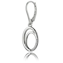 Balia Ohrhänger für Damen glanz Zirkonia 925er Silber BAO0026SW