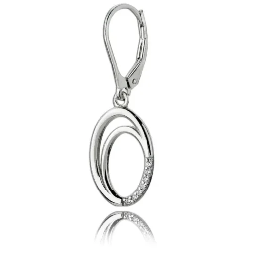 Balia Ohrhänger für Damen glanz Zirkonia 925er Silber BAO0026SW