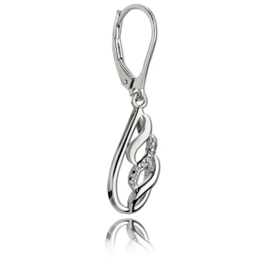 Balia Ohrhänger für Damen glanz Zirkonia 925er Silber BAO0028SW
