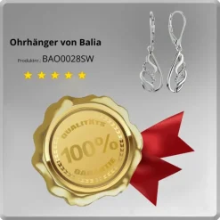 Balia Ohrhänger für Damen glanz Zirkonia 925er Silber BAO0028SW
