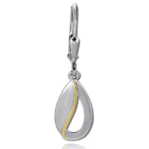 Balia Ohrhänger für Damen matt glanz Zirkonia 925er Silber BAO0065ST