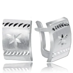 Balia Ohrstecker für Damen diamantiert aus 925er Sterling Silber BAO0091SO