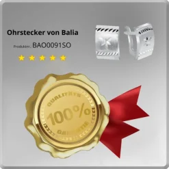 Balia Ohrstecker für Damen diamantiert aus 925er Sterling Silber BAO0091SO