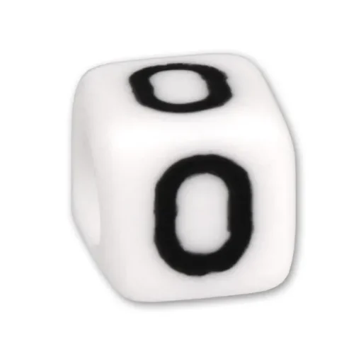Bead Buchstabe O Beads für Armband KSPPWO