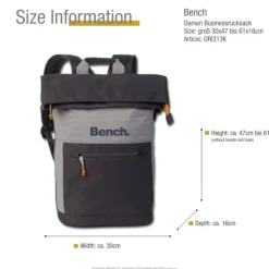 Bench Businessrucksack Polyester grau ORI313K