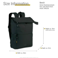 Bench Businessrucksack Polyester schwarz ORI323S