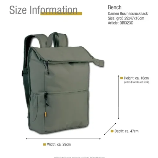 Bench Businessrucksack Polyester grün olivgrün ORI323G