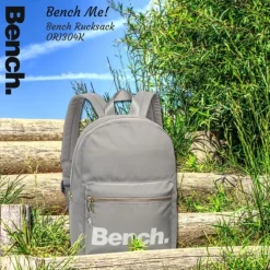 Bench kleiner Cityrucksack Nylon grau Sportrucksack Damen Daypack ORI304K