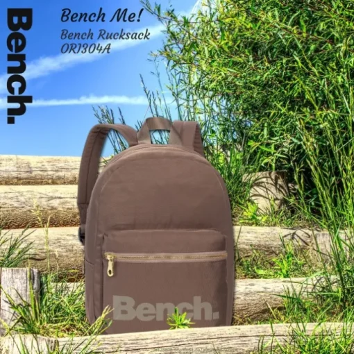 Bench kleiner Cityrucksack Nylon graubraun Sportrucksack Damen Daypack ORI304A