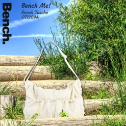 Bench Nylon washed beige weiß OTI309N