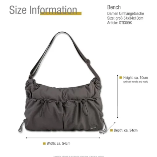 Bench Nylon washed grau OTI309K