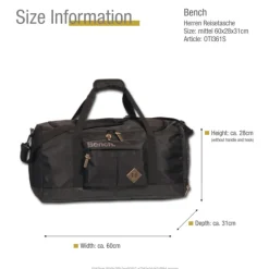 Bench Reisetasche Sporttasche Nylon schwarz OTI361S