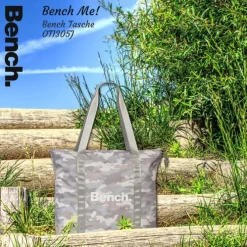 Bench Shopper Nylon hellgrau weiß OTI305J