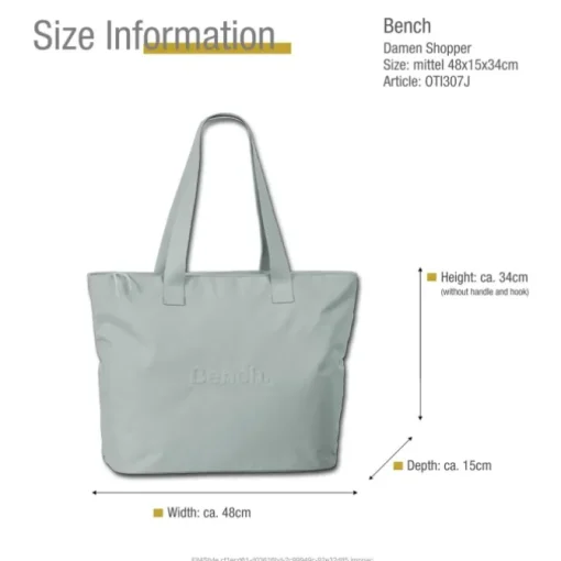 Bench Shopper Polyester hellgrau OTI307J
