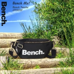 Bench trendige Gürteltasche Nylon Bauchtasche Hüfttasche schwarz OTI303S