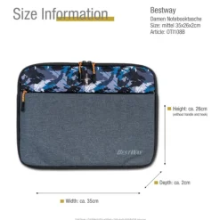 Bestway Laptop-Tasche 13 - 14 Zoll Polyester blau OTI108B