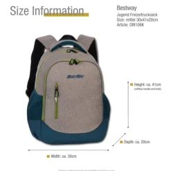Bestway Schulrucksack Polyester grau ORI106K