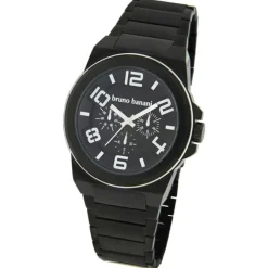 Bruno Banani Herren Uhr schwarz-silber Zelos Uhren Kollektion UBR21124