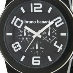 Bruno Banani Herren Uhr schwarz-silber Zelos Uhren Kollektion UBR21124