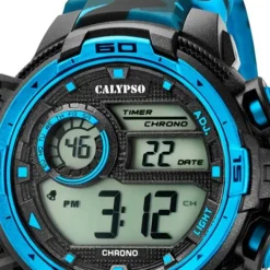 Calypso Armbanduhr Herren Digital for Man K5723/4 Quarzuhr schwarz blau UK5723/4