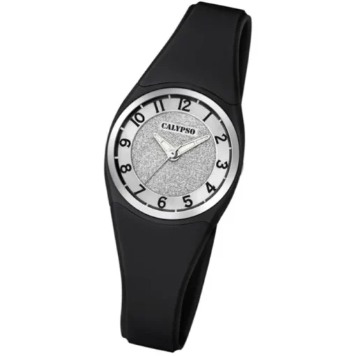 Calypso Damen Armbanduhr Trendy K5752/6 Quarzwerk-Uhr PU schwarz UK5752/6