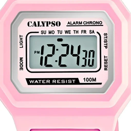 Calypso Damen Armbanduhr Sport K5802/3 Digital Kunststoff rosa UK5802/3
