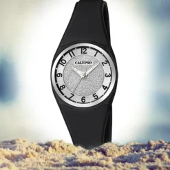 Calypso Damen Armbanduhr Trendy K5752/6 Quarzwerk-Uhr PU schwarz UK5752/6