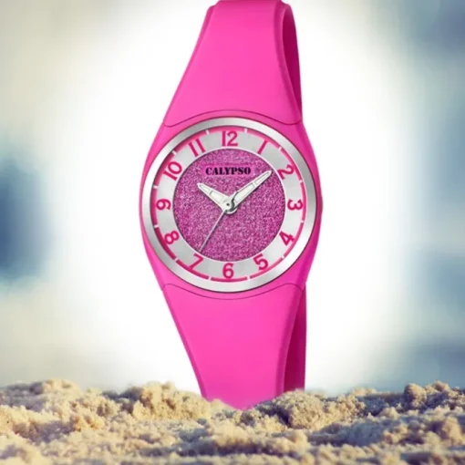 Calypso Damen Armbanduhr Trendy K5752/5 Quarzwerk-Uhr PU pink UK5752/5