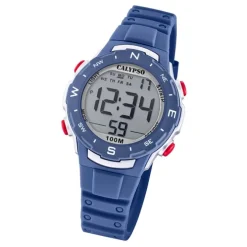 Calypso Damen Herren Armbanduhr K5801/5 Digital Kunststoff dunkelblau UK5801/5