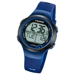 Calypso Damen Herren Armbanduhr K5799/5 Digital Kunststoff dunkelblau UK5799/5