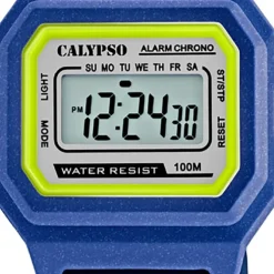 Calypso Damen Herren Armbanduhr K5802/5 Digital Kunststoff dunkelblau UK5802/5